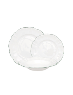 LA PORCELLANA BIANCA Set 18 pz Tavola Modello Teresa