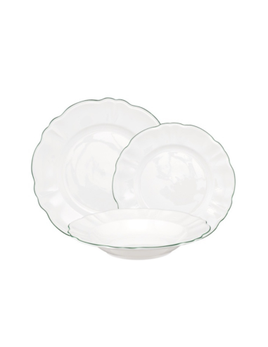 LA PORCELLANA BIANCA Set 18 pz Tavola Modello Teresa