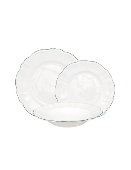 LA PORCELLANA BIANCA Set 18 pz Tavola Modello Teresa