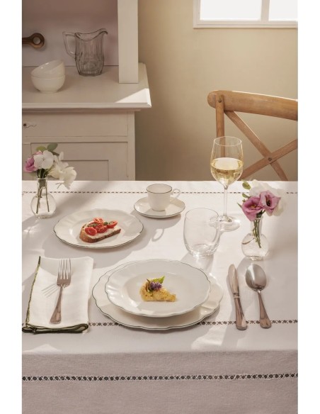 LA PORCELLANA BIANCA Set 18 pz Tavola Modello Teresa