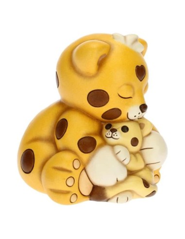 THUN Coppia Mamma e Cucciolo Leopardo