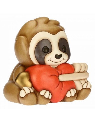 THUN Bradipo Maxi con cuore in ceramica