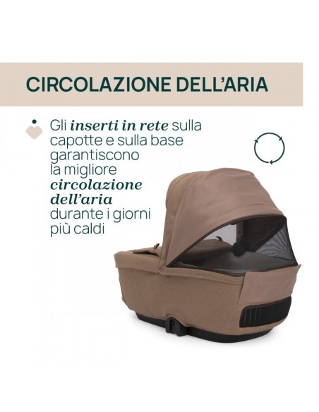 CHICCO Trio Bellagio colore Caramel con ovetto reclinabile