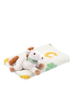 THUN Gioco Set Coperta Tricot e peluche cavallo 2