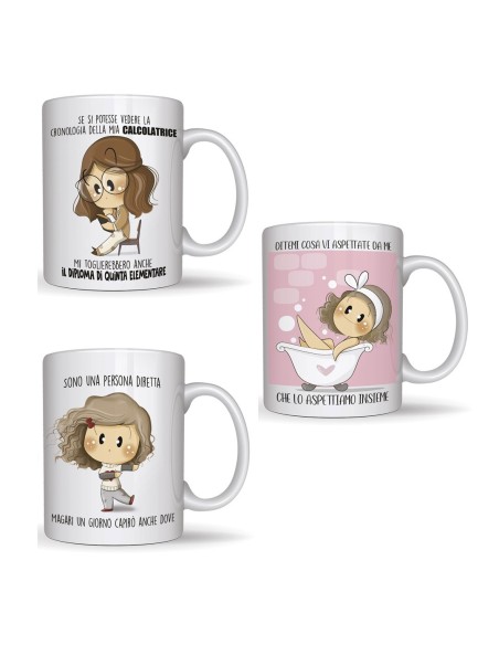 DOLCELEGNO Mug Le Bubine Assortite