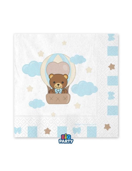 Set 16 tovaglioli Teddy Friends