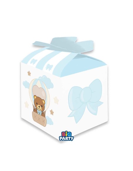Big Party set 10 Scatoline cubetto celeste