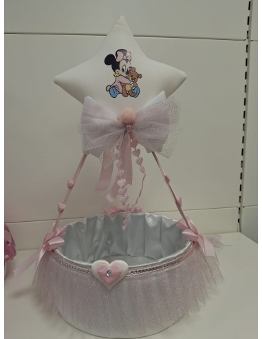 Cesto portaoggetti Minnie lavorazione artigianale