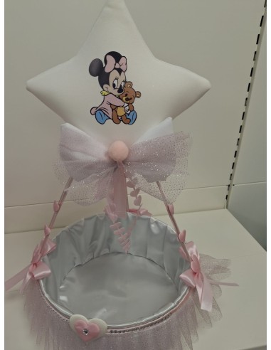 Cesto portaoggetti Minnie lavorazione artigianale
