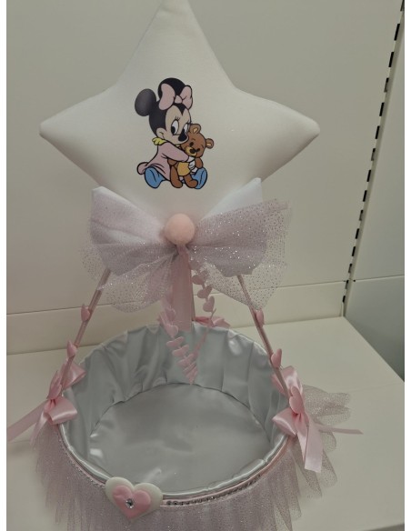 Cesto portaoggetti Minnie lavorazione artigianale