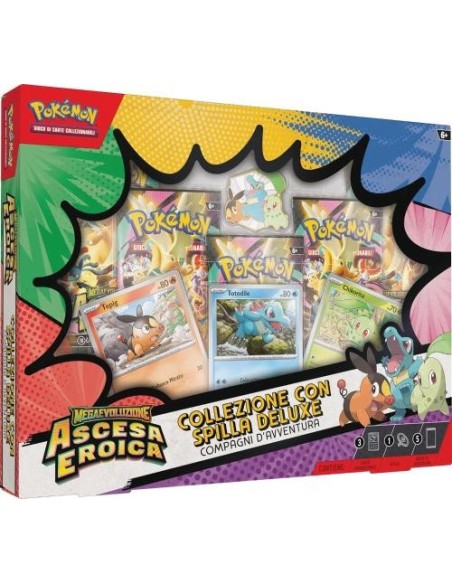 Pokemon carte collezione De Luxe con Spilla
