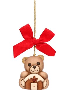 THUN - Addobbo natalizio Teddy con casetta