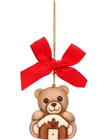 THUN - Addobbo natalizio Teddy con casetta