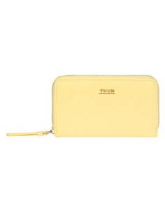 Thun  - Portafoglio con chiusura zip giallo Grande