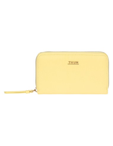 Thun  - Portafoglio con chiusura zip giallo Grande