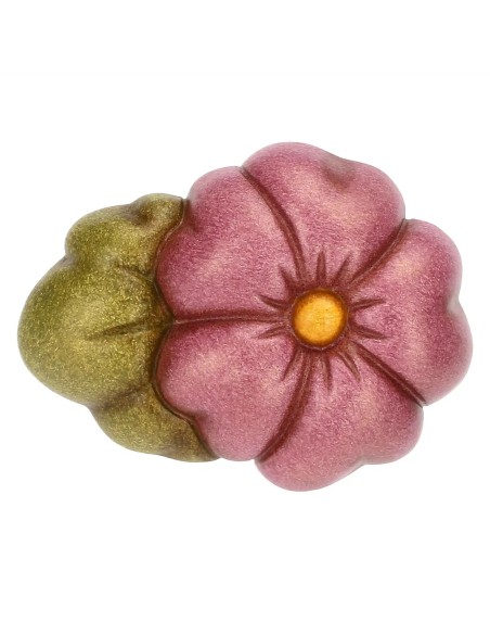 Thun - Magnete con fiore di malva