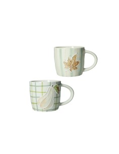 Brandani - Set 2 mug zucca e vite