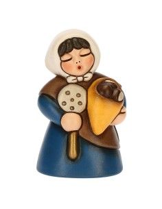 Thun - Donna con castagne Presepe Classico - blu