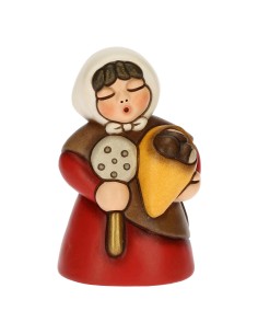 Thun - Donna con castagne - Presepe Classico - Rosso