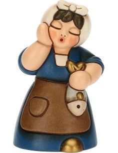 Thun - Donna con pesce - Presepe Classico - Blu