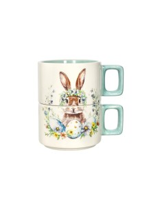 Brandani - Tazza impilabile Happy Rabbit tiffany