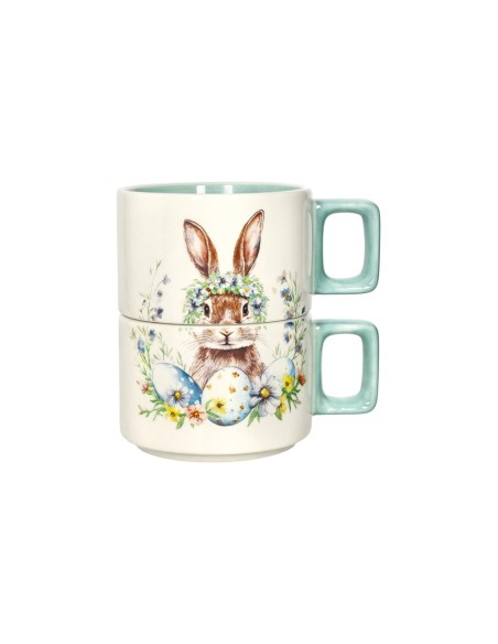 Brandani - Tazza impilabile Happy Rabbit tiffany