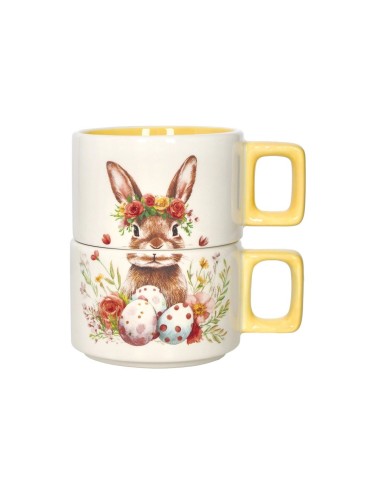 Brandani - Tazza impilabile Happy Rabbit gialla