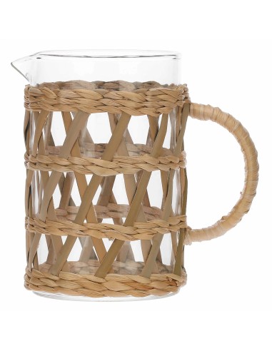 Thun - Caraffa in vetro e rattan