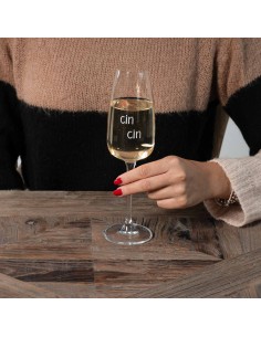 Simple Day Set 2 calici flute decoro Cin Cin
