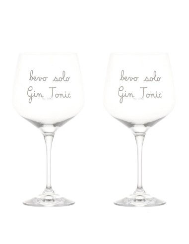 Simple Day Set 2 calici cocktail decoro Bevo solo gin tonic