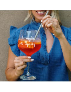 Simple Day  Set 2 calici cocktail decoro Ho voglia di spritz