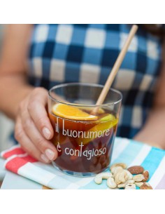 Simple Day set 6 bicchieri i lbuon umore e'contagioso