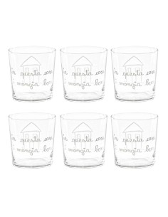 Simple Day set 6 bicchieri in questa casa si mangia bene 2