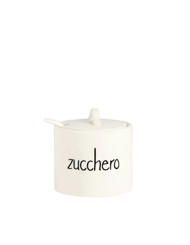 Simple Day Zuccheriera in gres con scritto zucchero