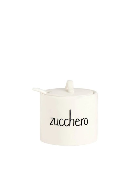 Simple Day Zuccheriera in gres con scritto zucchero
