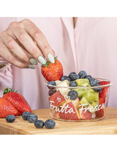 Simple Day set 2 coppette  in vetro frutta fresca