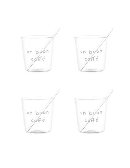 Simple Day set 4 bicchieri un buon caffe'