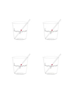 Simple Day set 4 bicchieri espresso buongiorno 2