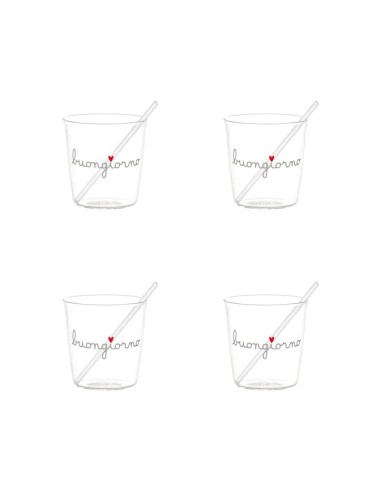 Simple Day set 4 bicchieri espresso buongiorno