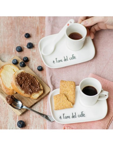 Simple Day set 2 piattini e' l'ora del caffe'