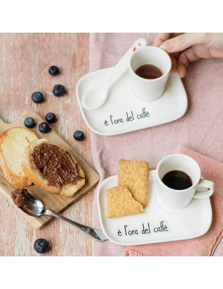 Simple Day set 2 piattini e' l'ora del caffe'