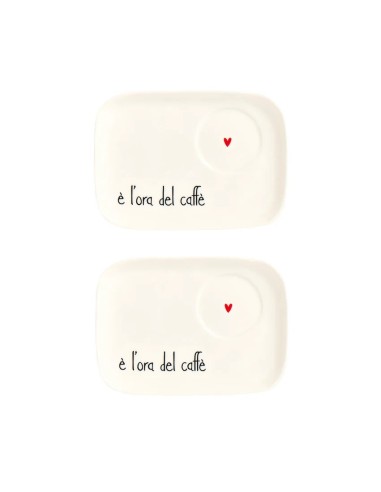 Simple Day set 2 piattini e' l'ora del caffe'