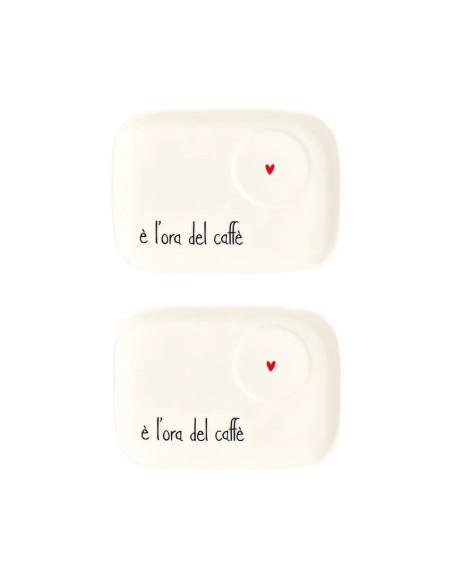 Simple Day set 2 piattini e' l'ora del caffe'