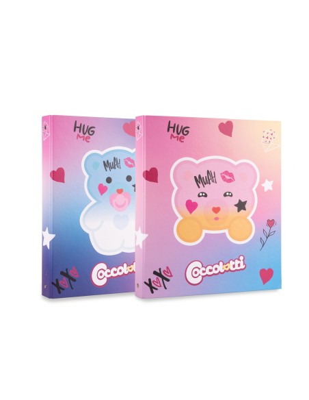 Colourbook - Custodia A4, 4 anelli Coccolotti