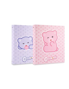 Colourbook - Custodia A4, 4 Anelli Coccolotti Classic