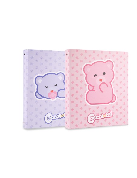 Colourbook - Custodia A4, 4 Anelli Coccolotti Classic