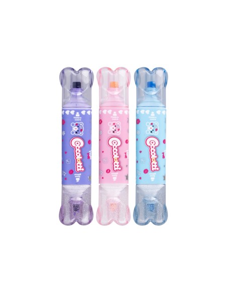 Colourbook - Set 3 evidenziatori glitte Coccolotti