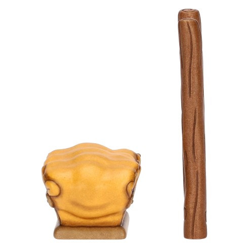 Thun Set scala e mangiatoia in ceramica Presepe Classico