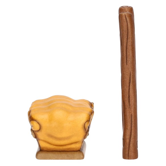 Thun Set scala e mangiatoia in ceramica Presepe Classico