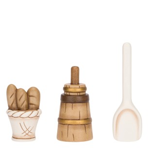 Thun Set 3 pezzi fornaio in ceramica Presepe Classico